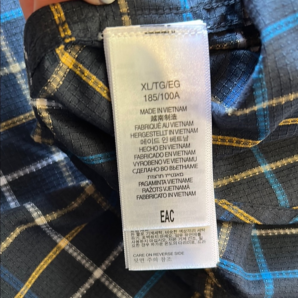 Marmot Blue Casual Button Down Shirt - Picture 3 of 4